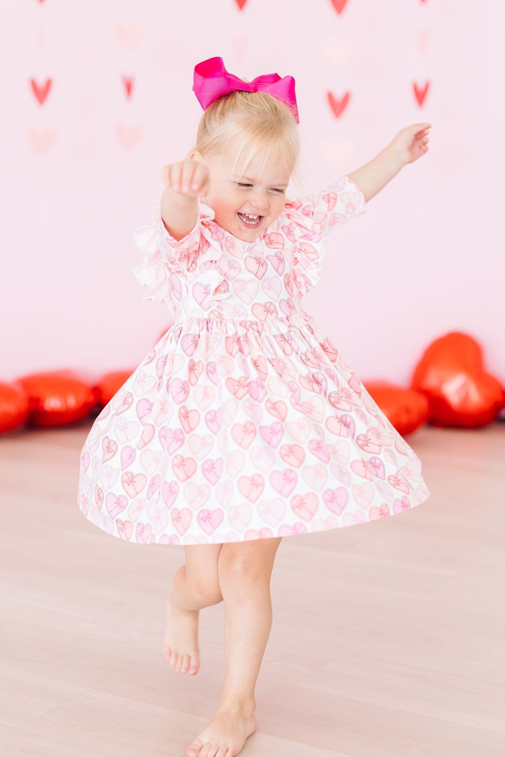 Melt My Heart Ruffle Twirl Dress - Kids