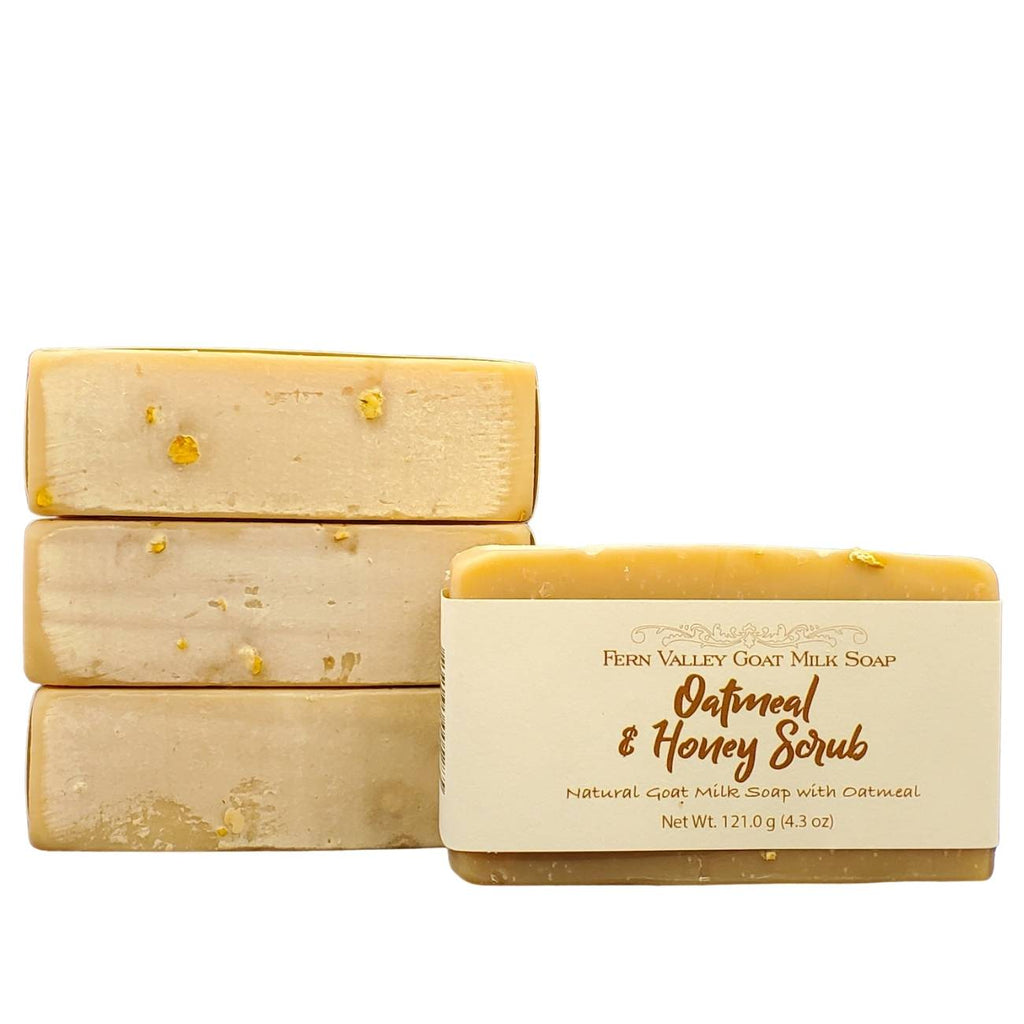 Oatmeal & Honey Exfoliating Natural Goat Milk Soap