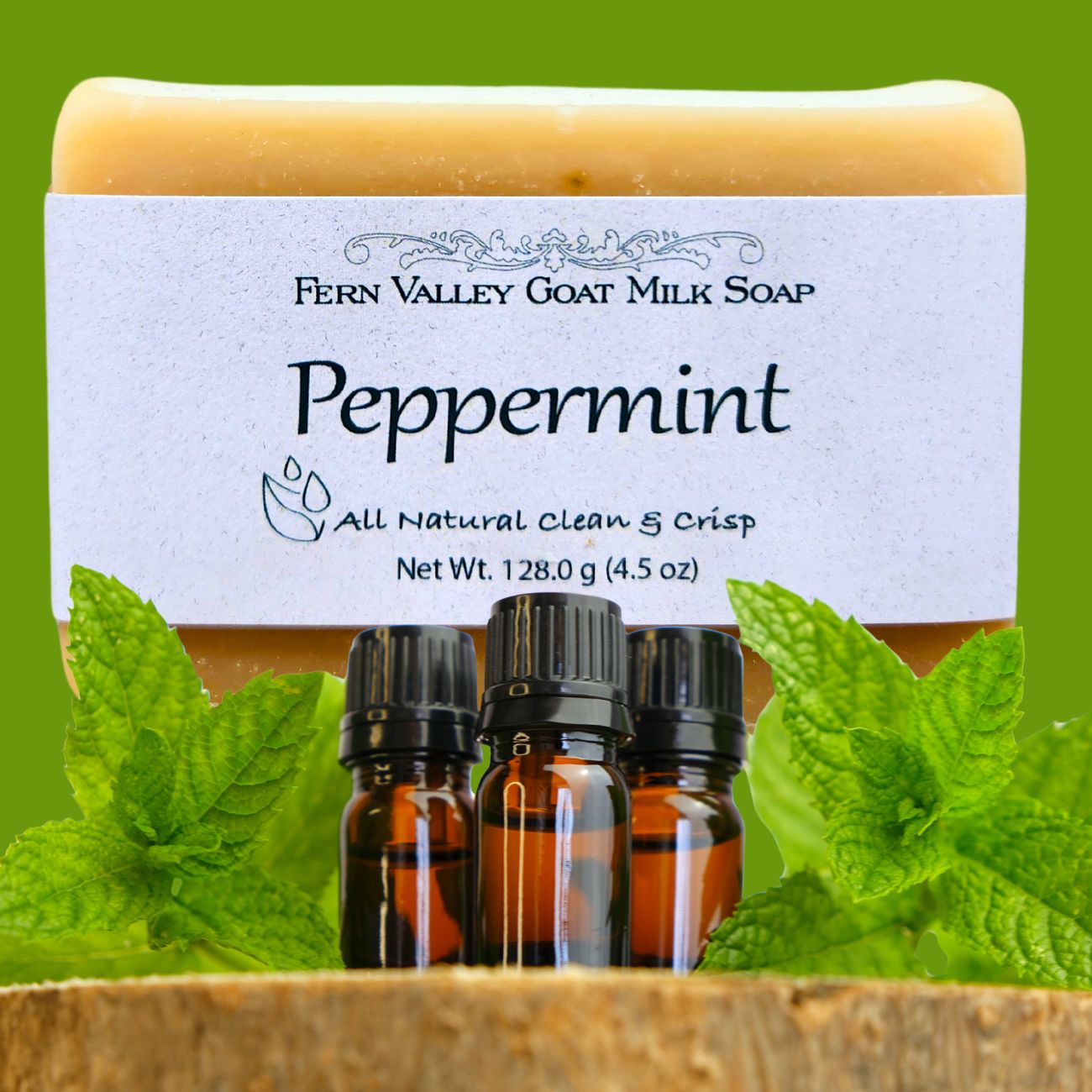 All Natural Peppermint Goat Milk Soap