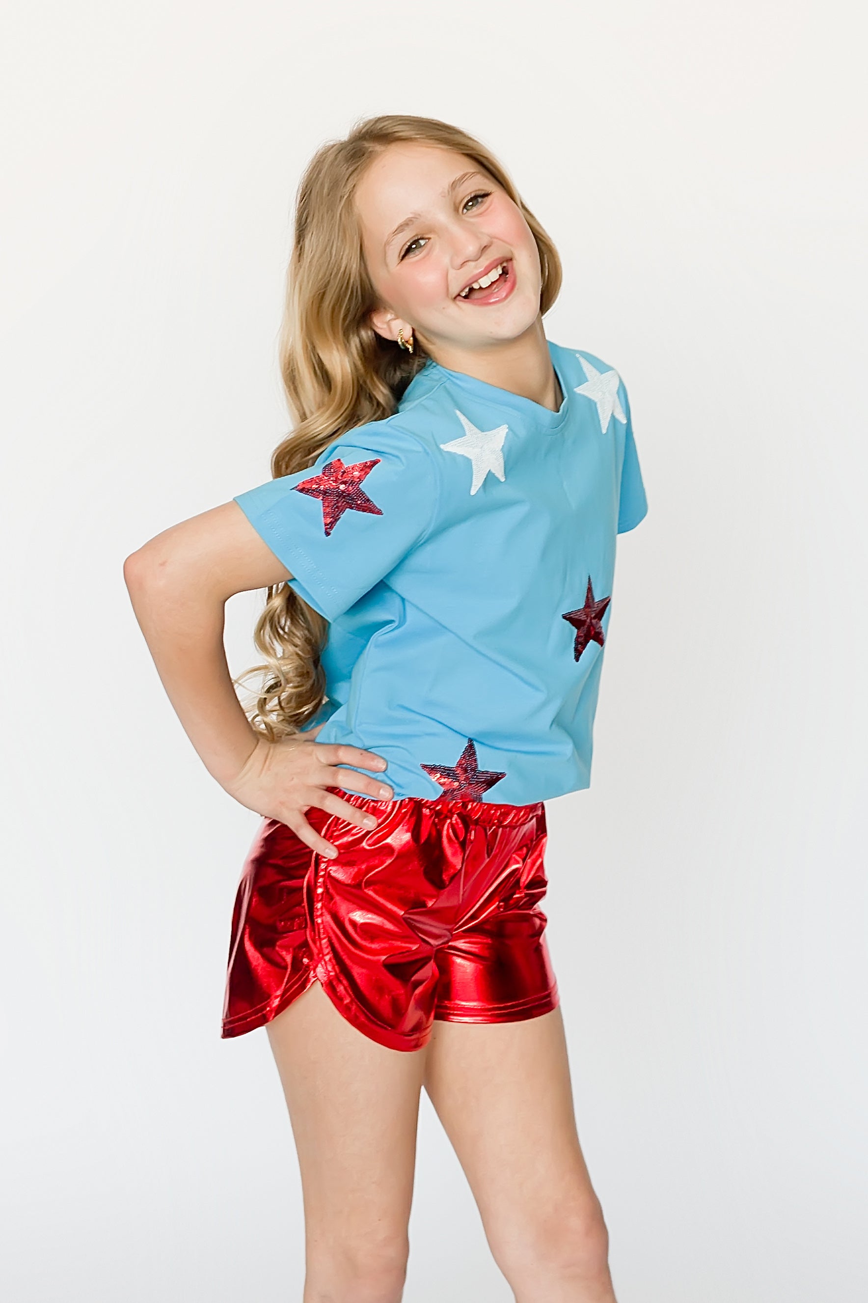 Sequin Stars Tee - Kids