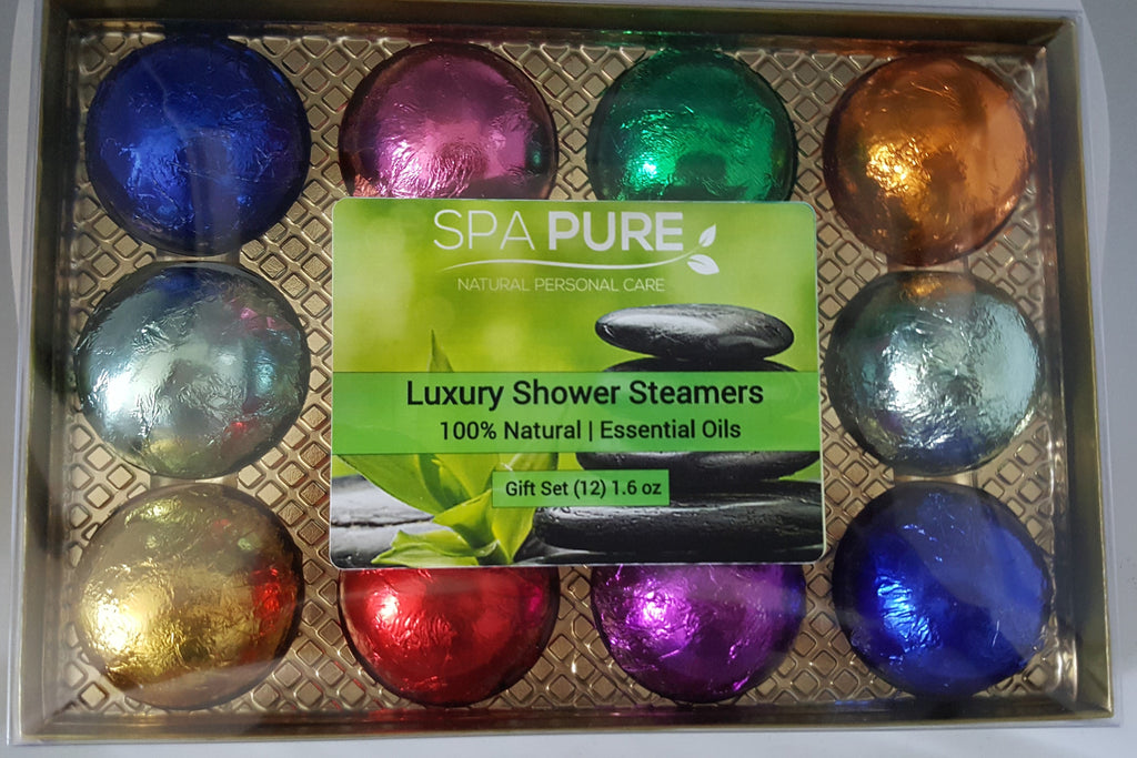 Luxury Aromatherapy Shower Bombs Gift Set - 12 Pack