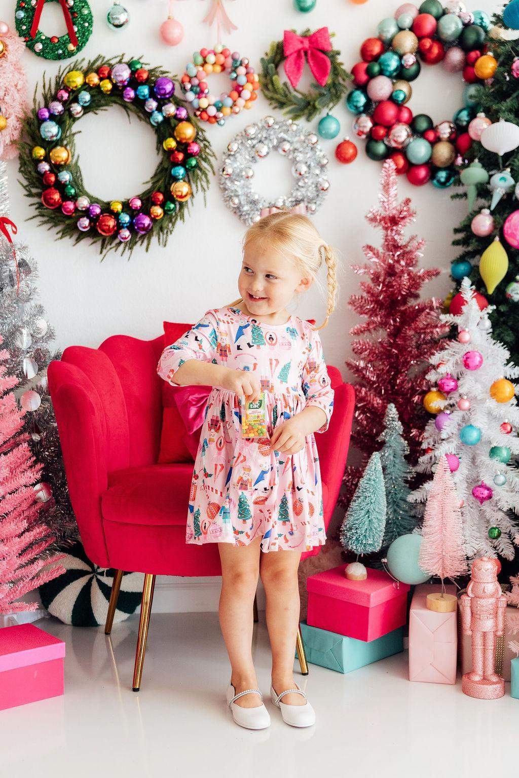 Sugarplum Fairy Twirl Dress with Pockets - Kids