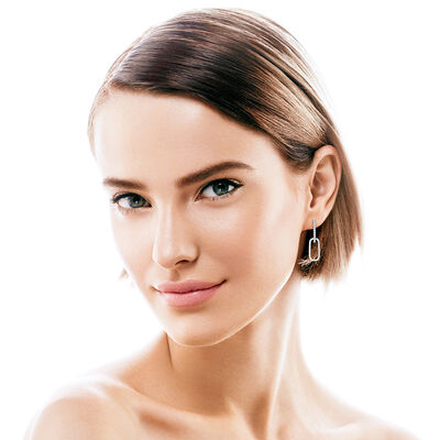 1 Carat Moissanite Earrings - 925 Sterling Silver Luxury