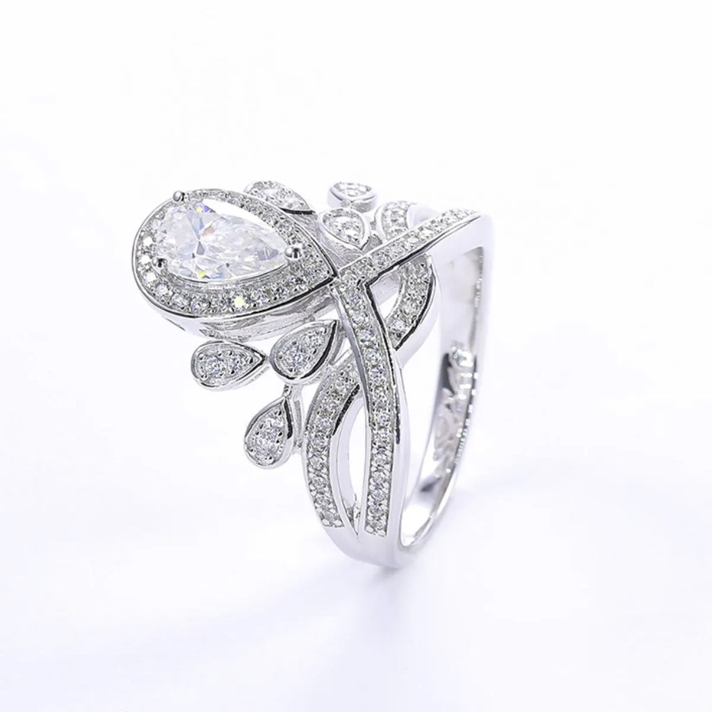 1 Carat Moissanite Ring - 925 Sterling Silver Luxury