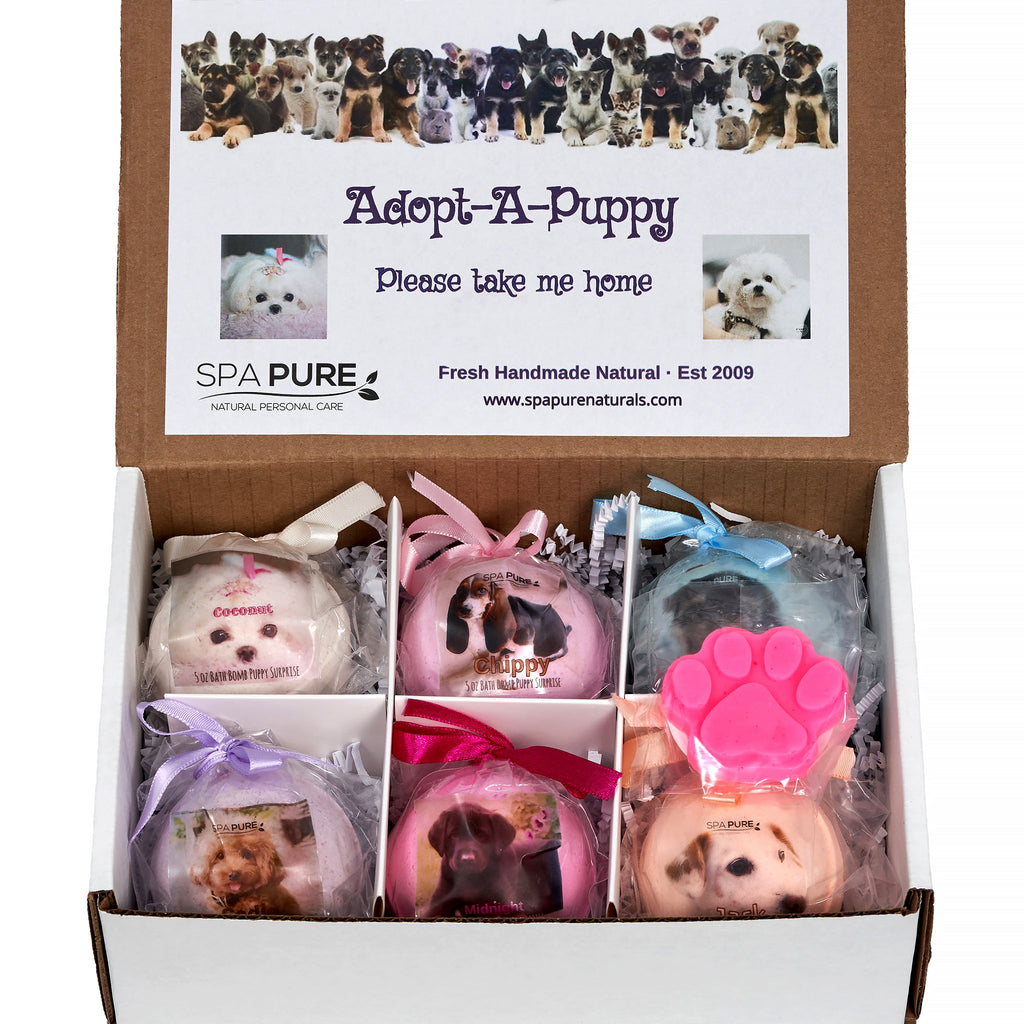 Adopt-A-Puppy Kids Bath Bomb Gift Set - 6 Pack