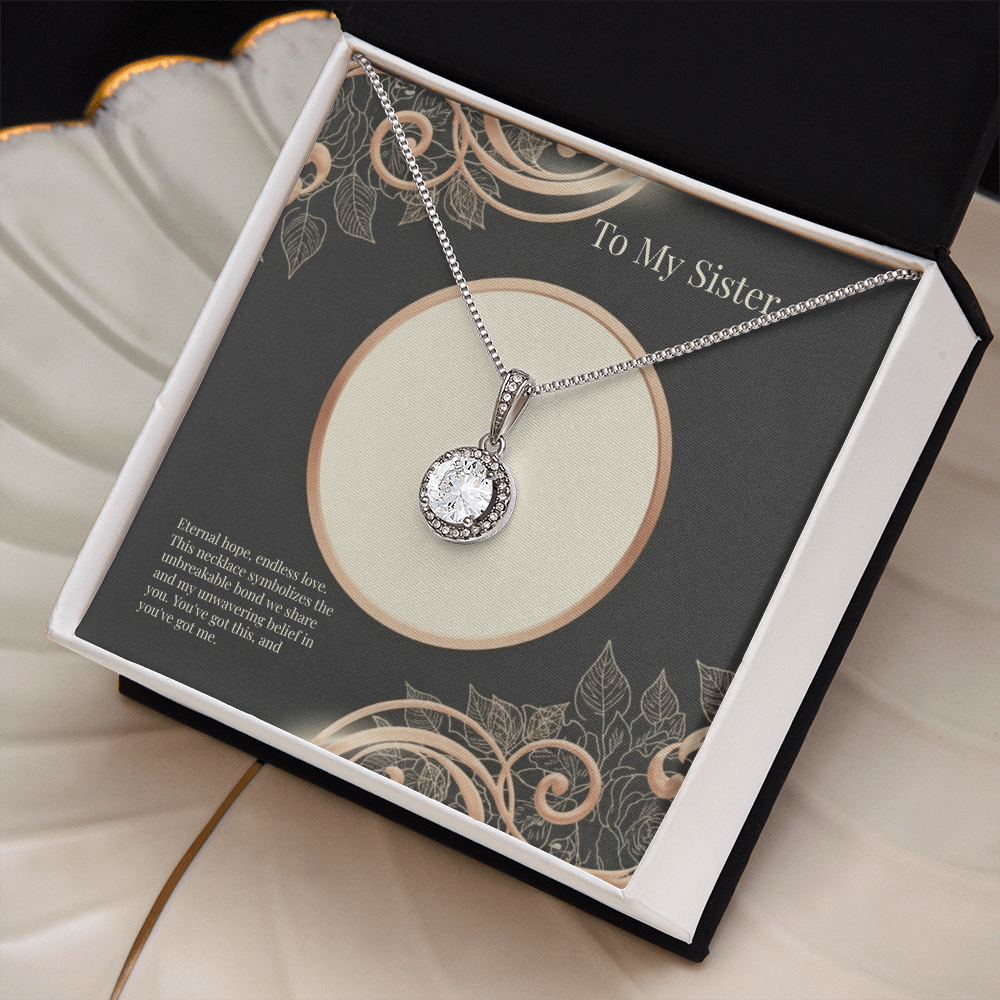 For My Sister Eternal Hope Necklace - Sterling Silver Gift