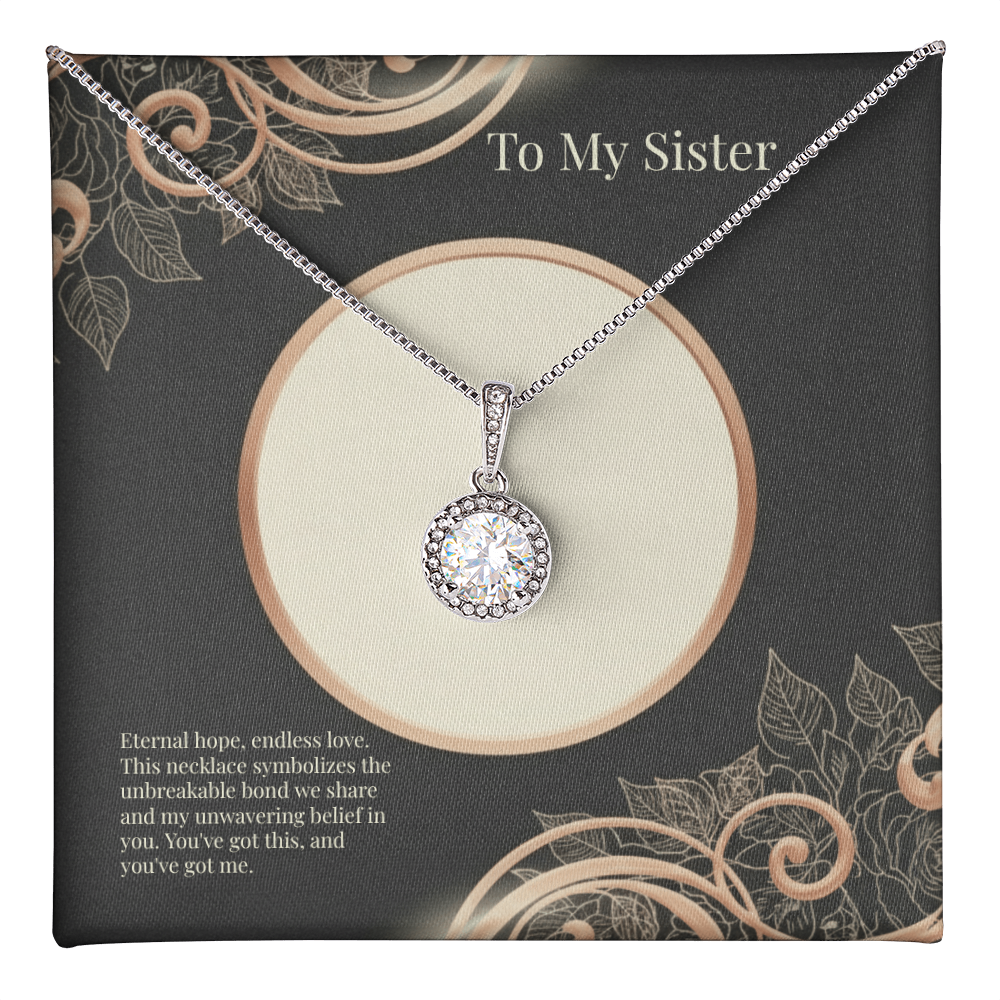 For My Sister Eternal Hope Necklace - Sterling Silver Gift