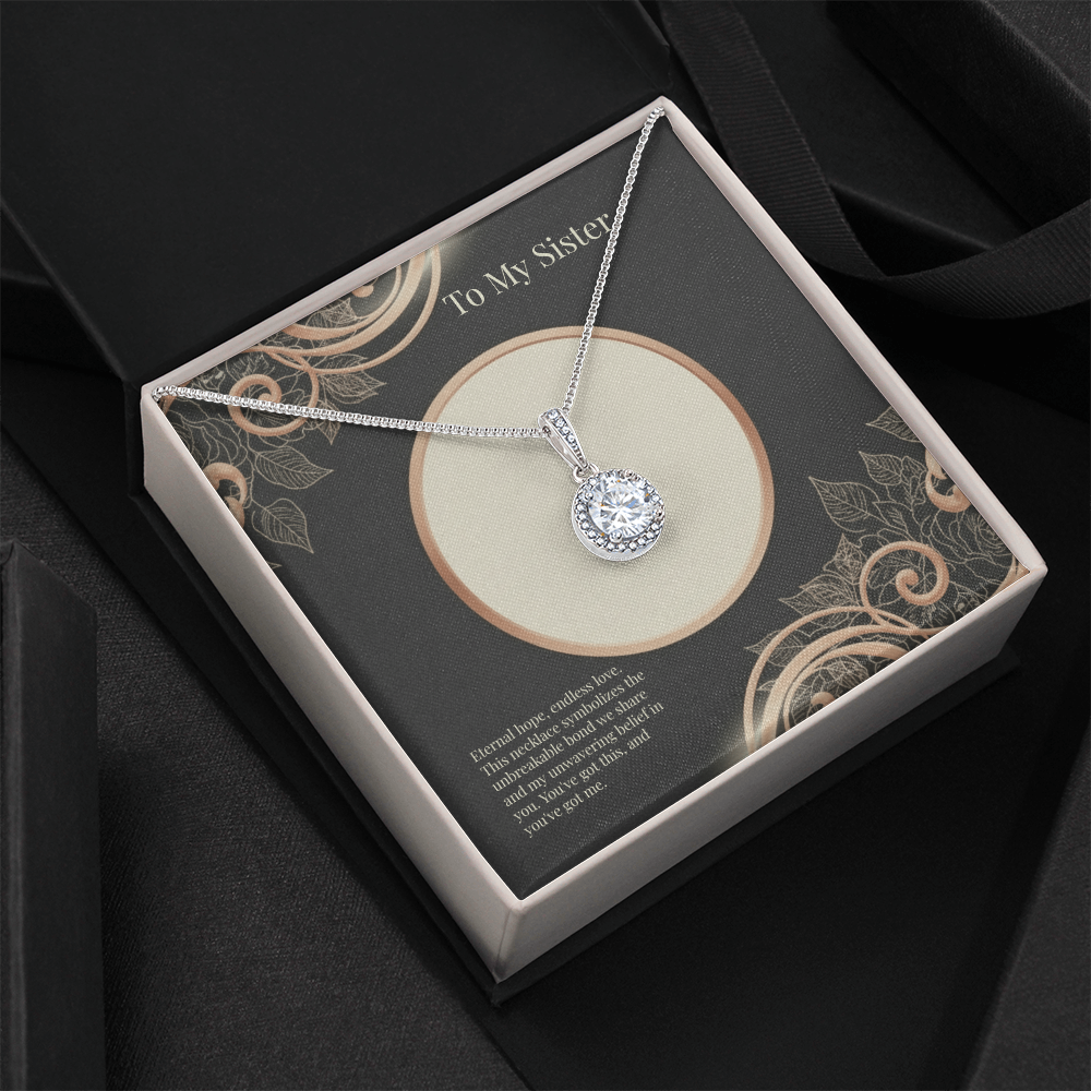 For My Sister Eternal Hope Necklace - Sterling Silver Gift