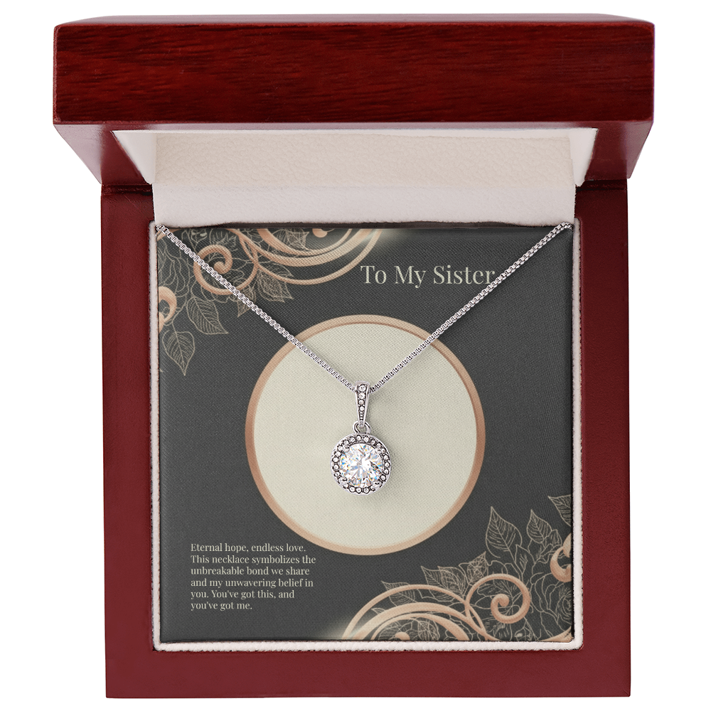 For My Sister Eternal Hope Necklace - Sterling Silver Gift