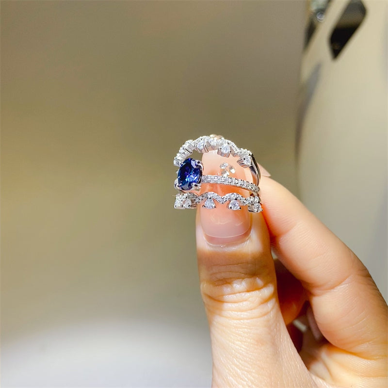 1 Carat Moissanite Ring - 925 Sterling Silver Luxury