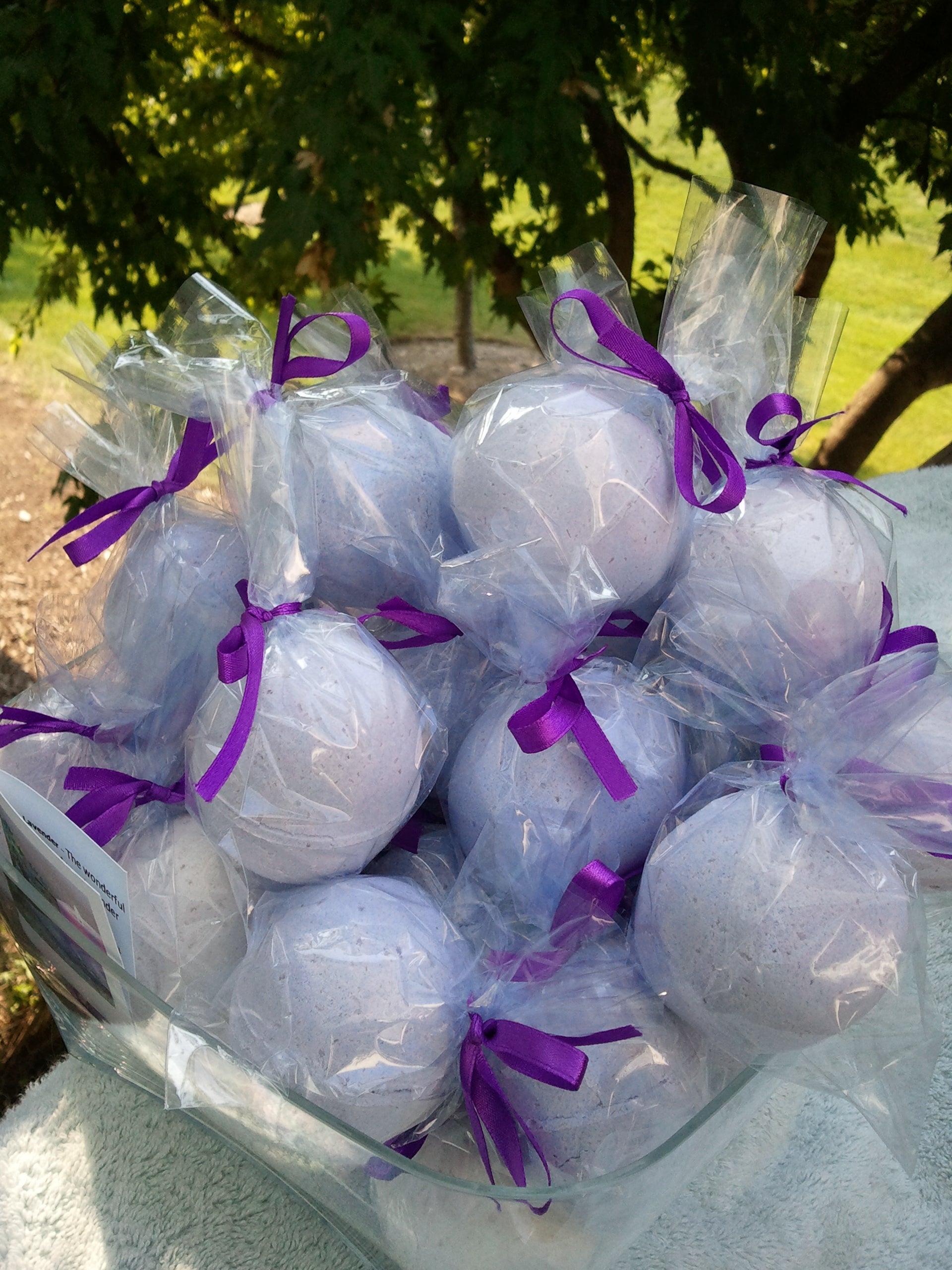 Lavender Bath Bombs 3 Pack - 5 oz Each Dry Skin