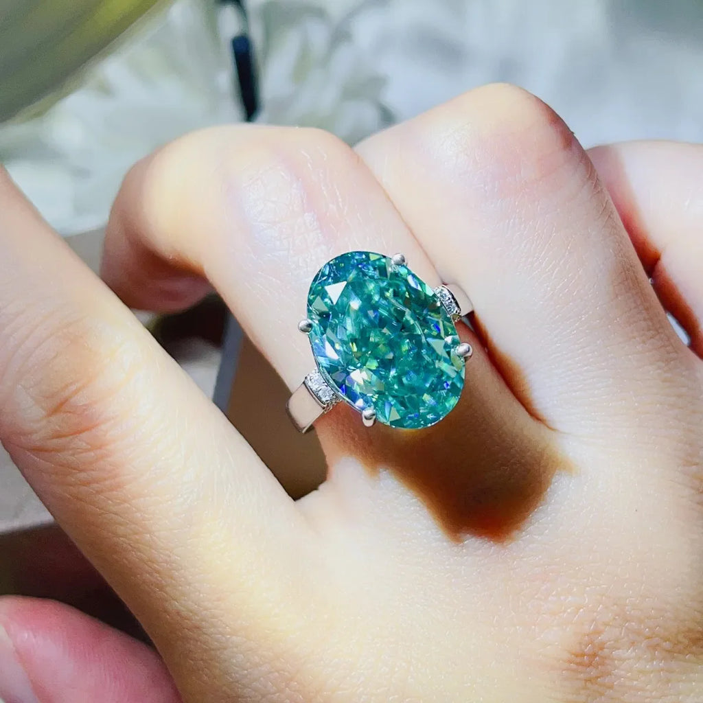 5 Carat Moissanite Ring - 925 Sterling Silver Luxury