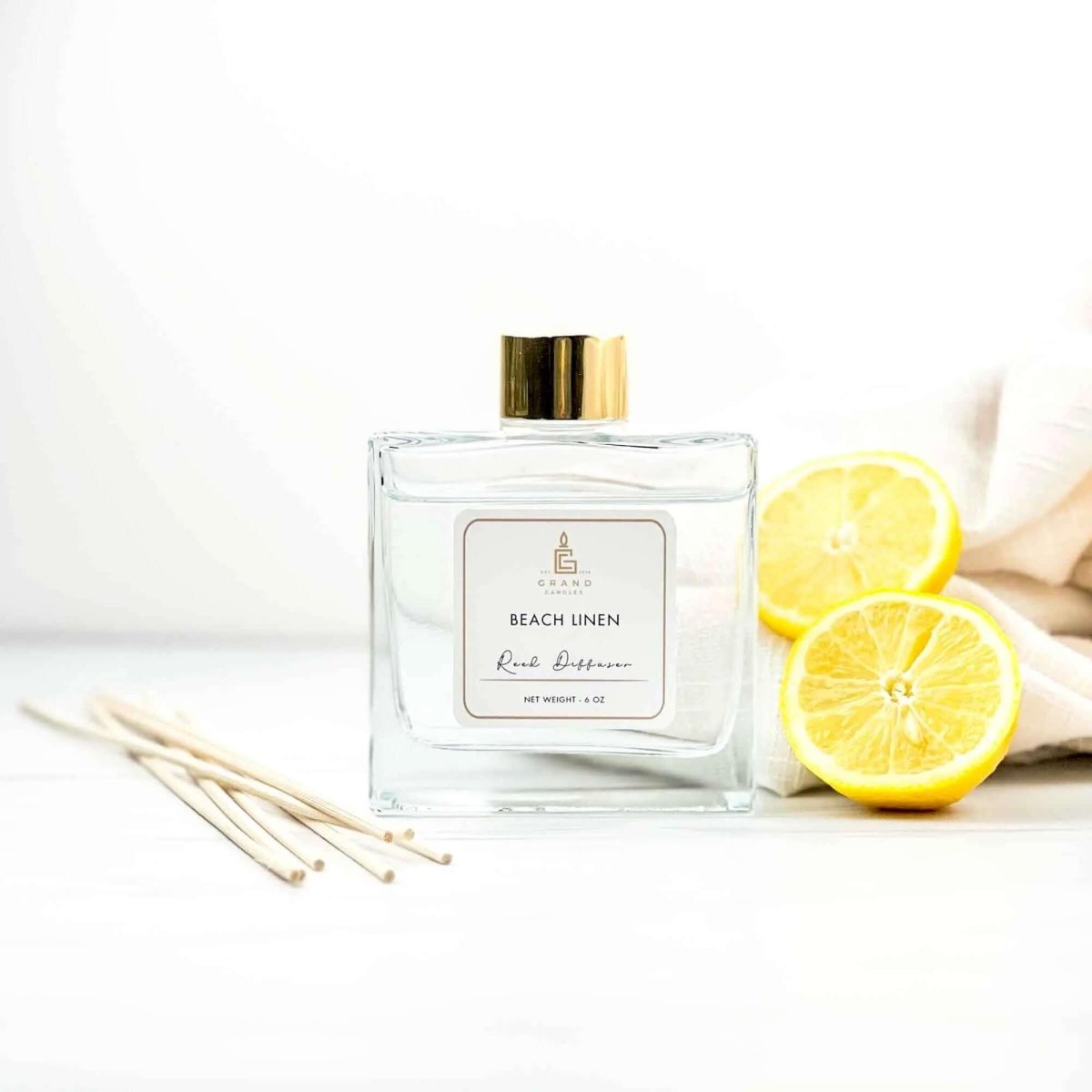 Beach Linen Reed Diffuser - Luxury Home Fragrance