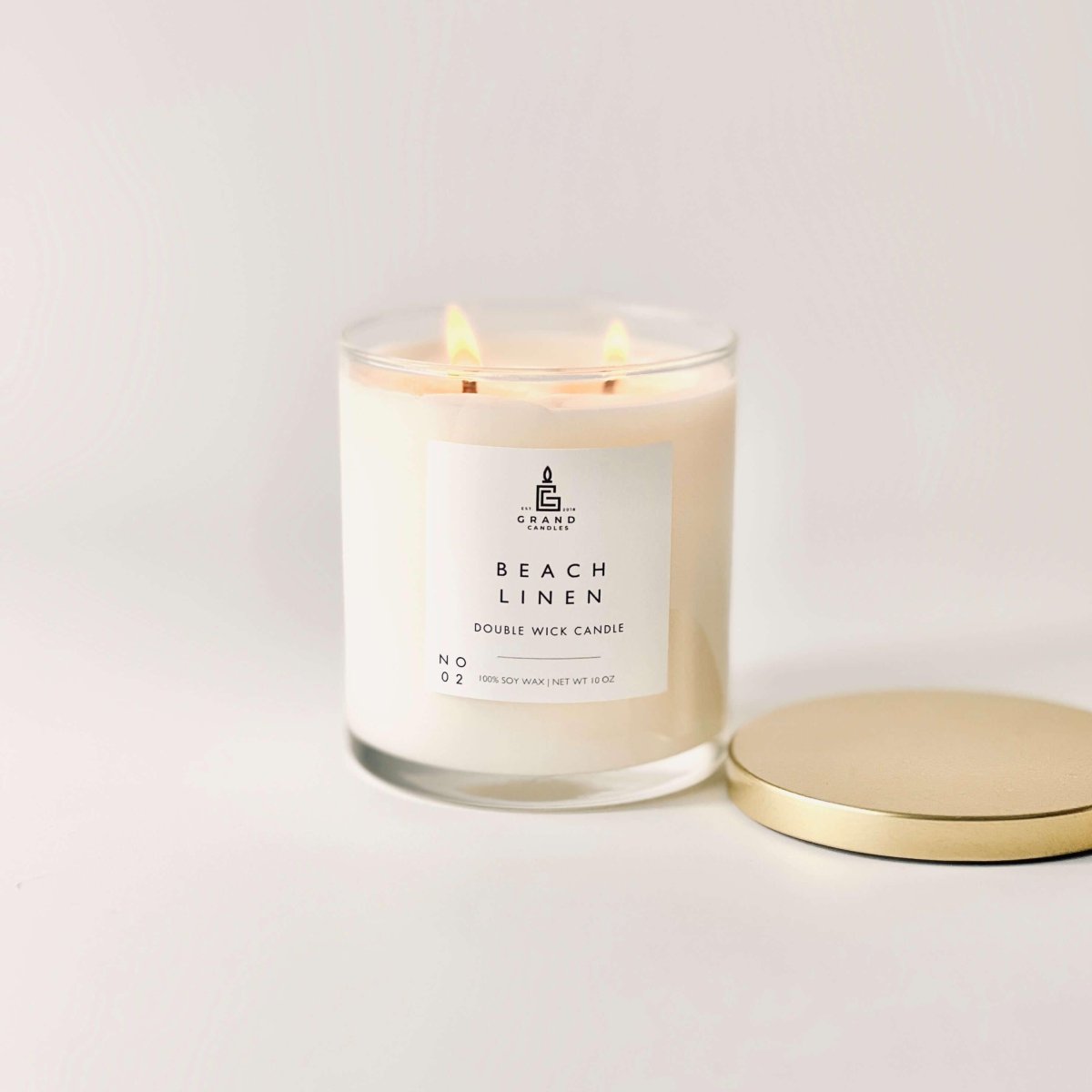 Beach Linen Candle - Luxury Scented Soy Candle