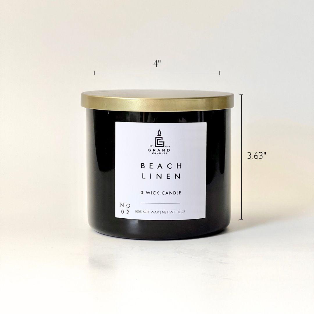 Beach Linen Candle - Luxury Scented Soy Candle