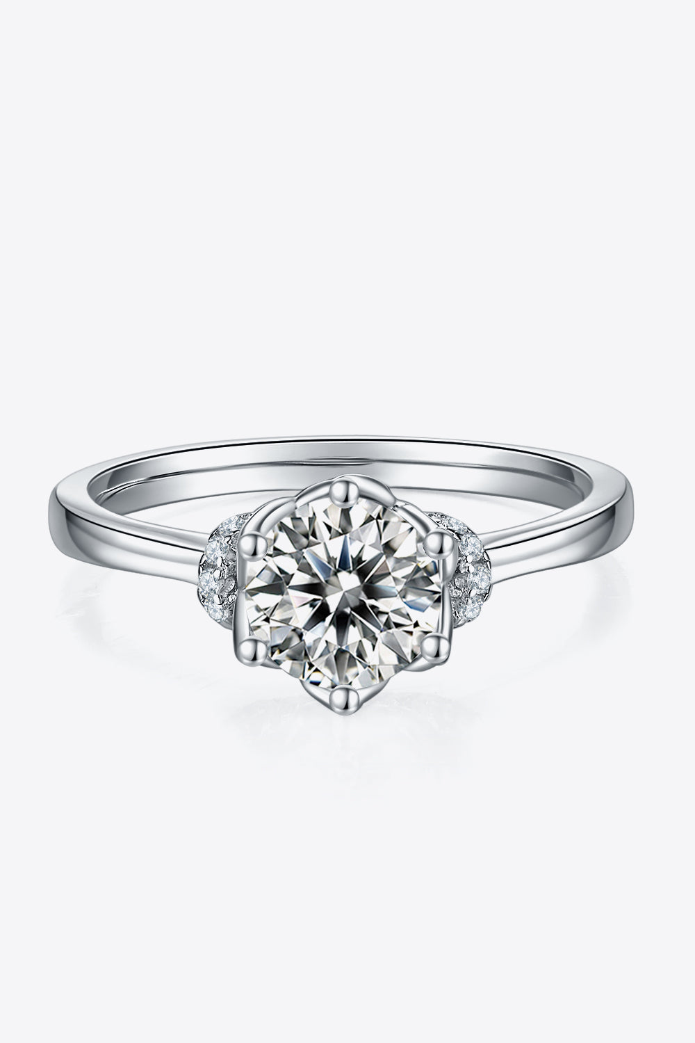 1 Carat Moissanite Ring - 925 Sterling Silver Luxury