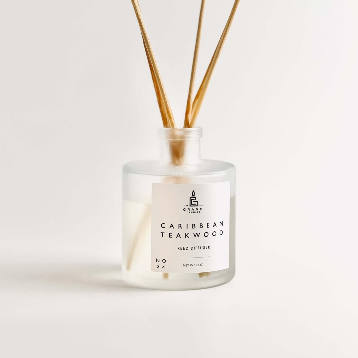Caribbean Teakwood Reed Diffuser - Luxury Home Fragrance