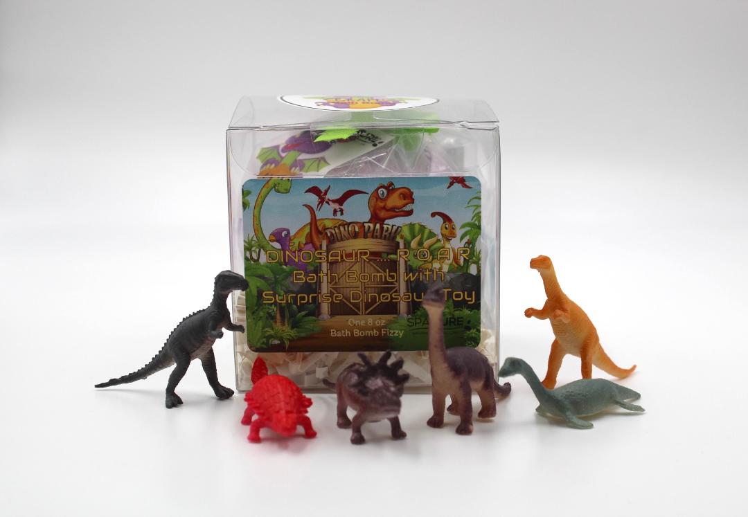 Dinosaur Bath Bomb with Toys Inside - XXL 8-9 oz Kids