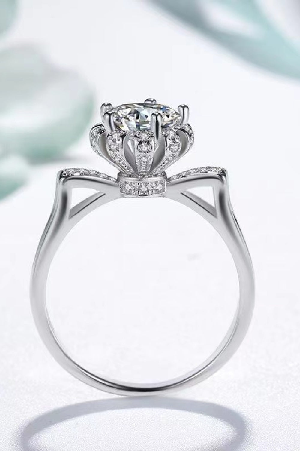 1 Carat Moissanite Ring - 925 Sterling Silver Luxury