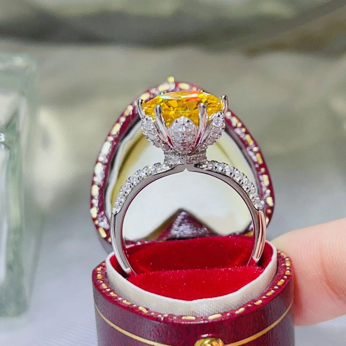 5 Carat Moissanite Ring - 925 Sterling Silver Luxury