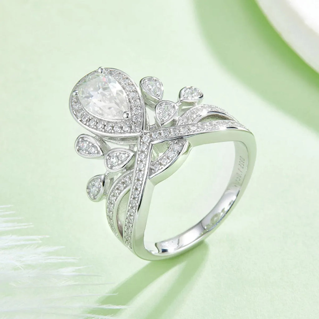 1 Carat Moissanite Ring - 925 Sterling Silver Luxury