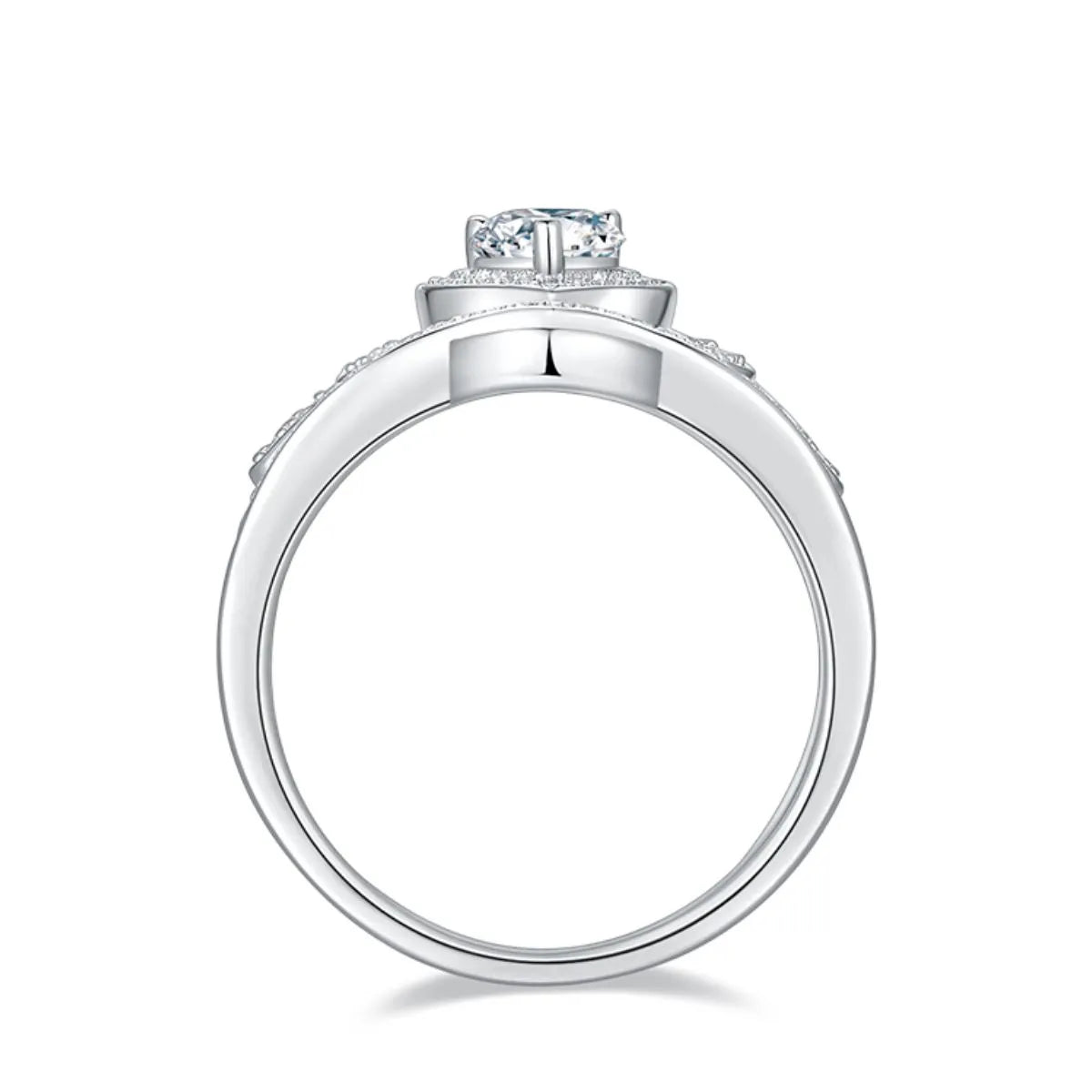 1 Carat Moissanite Ring - 925 Sterling Silver Luxury