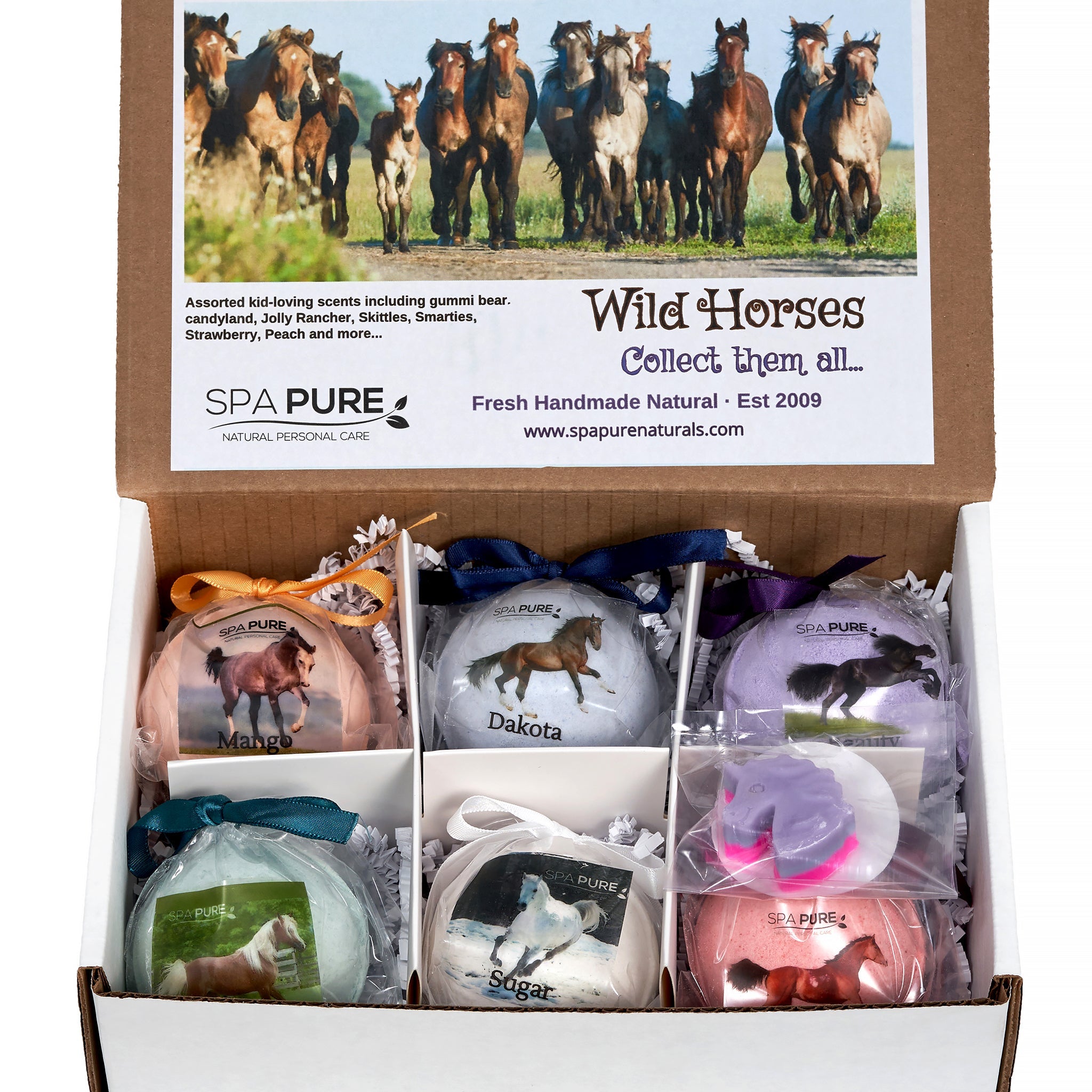 Wild Horses Kids Bath Bomb Gift Set - 6 XL Pack