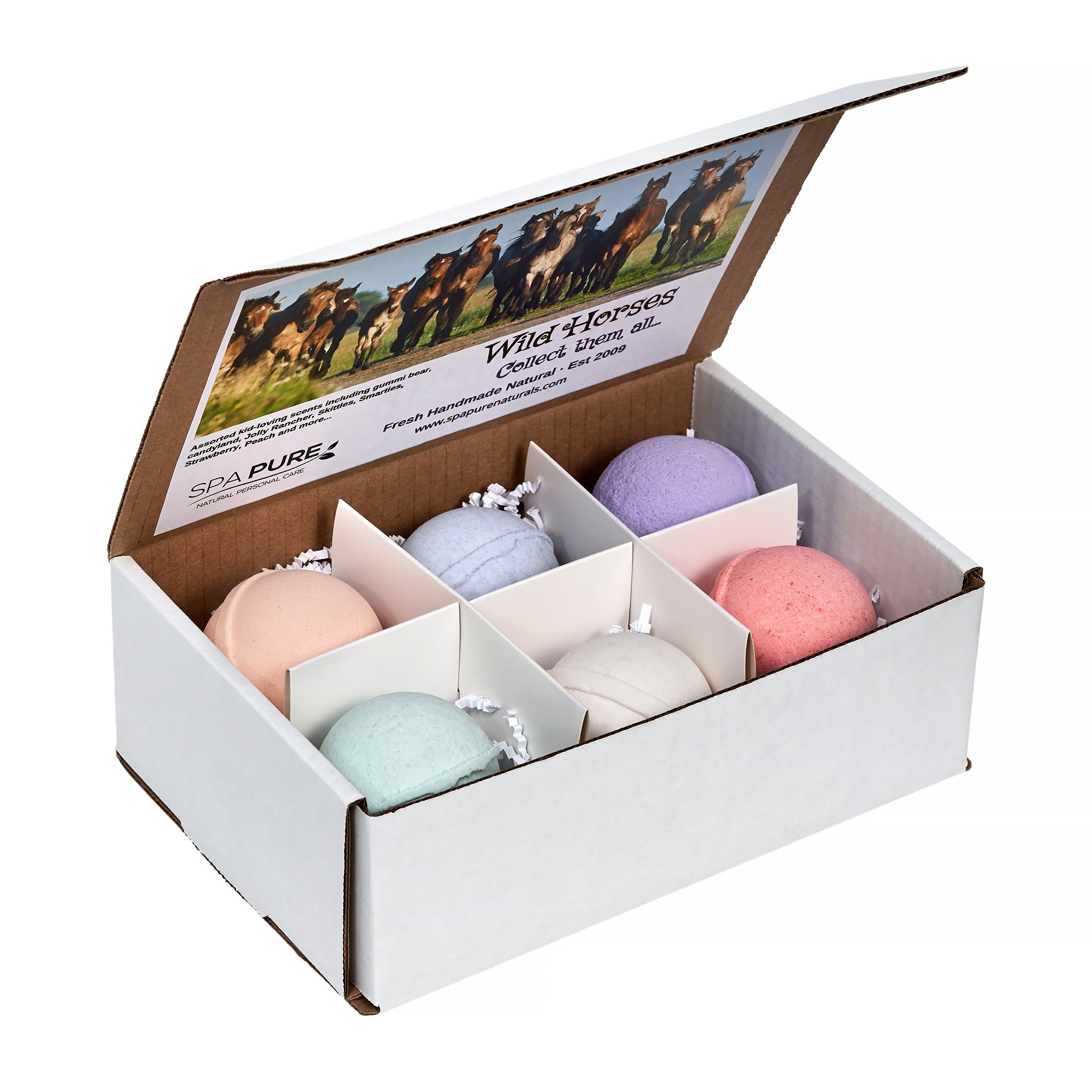 Wild Horses Kids Bath Bomb Gift Set - 6 XL Pack