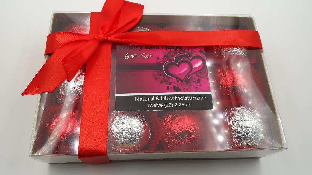 Romance Bath Bomb Gift Set - 12 Pack Luxury