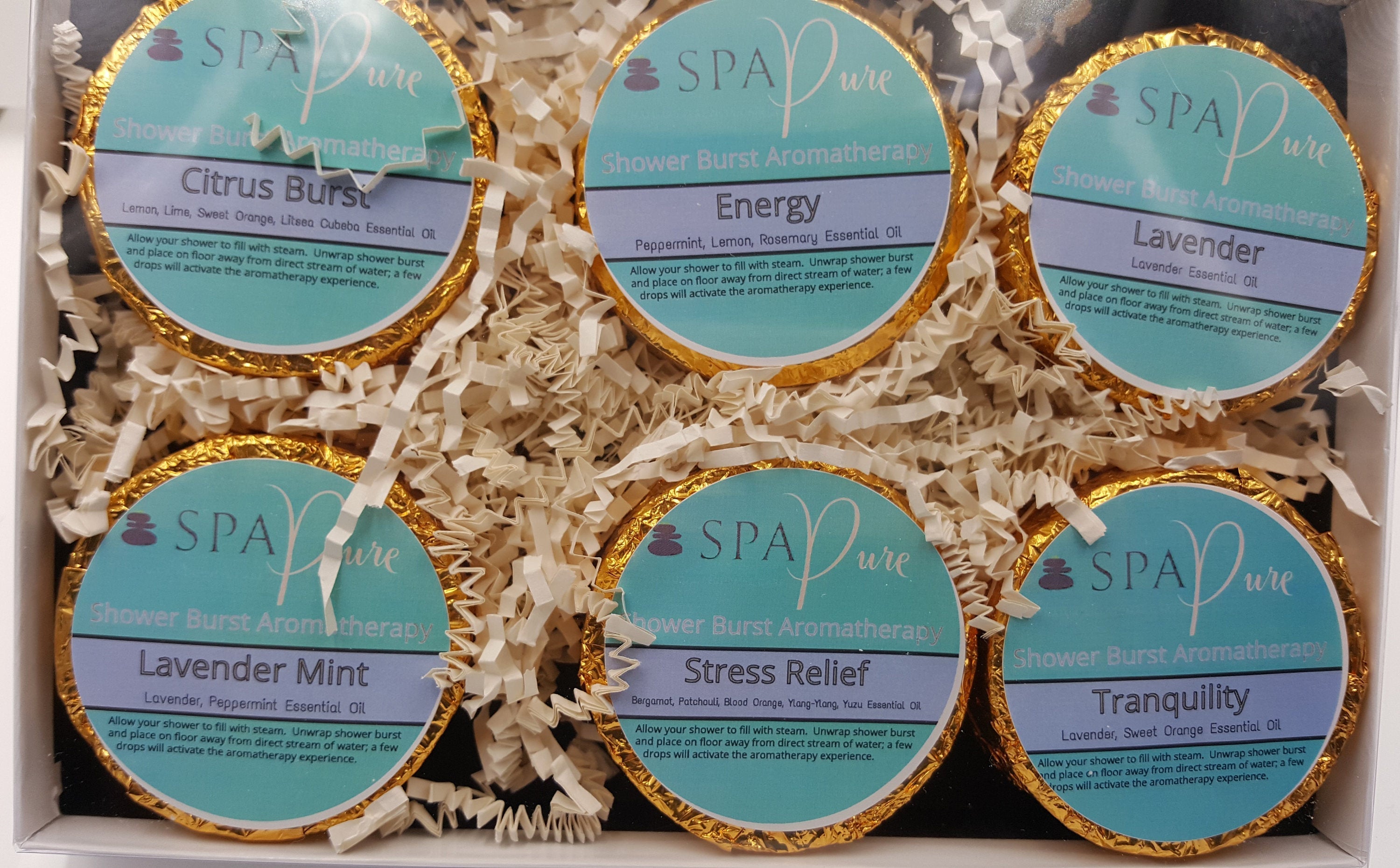 Aromatherapy Shower Tablets Best Sellers Gift Set - 6 Pack