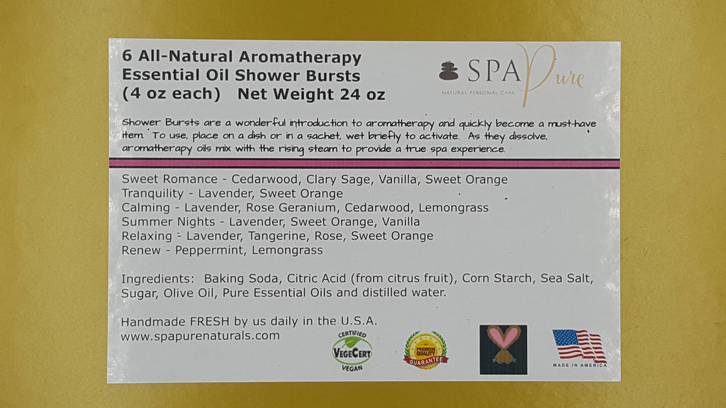 Wildberry Aromatherapy Shower Tablets Gift Set - 6 Pack Serene