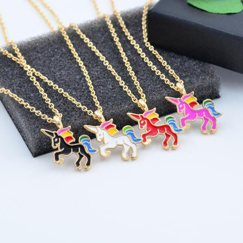 Unicorn Bath Bomb Gift Set with Necklaces Inside - 4 Pack Kids