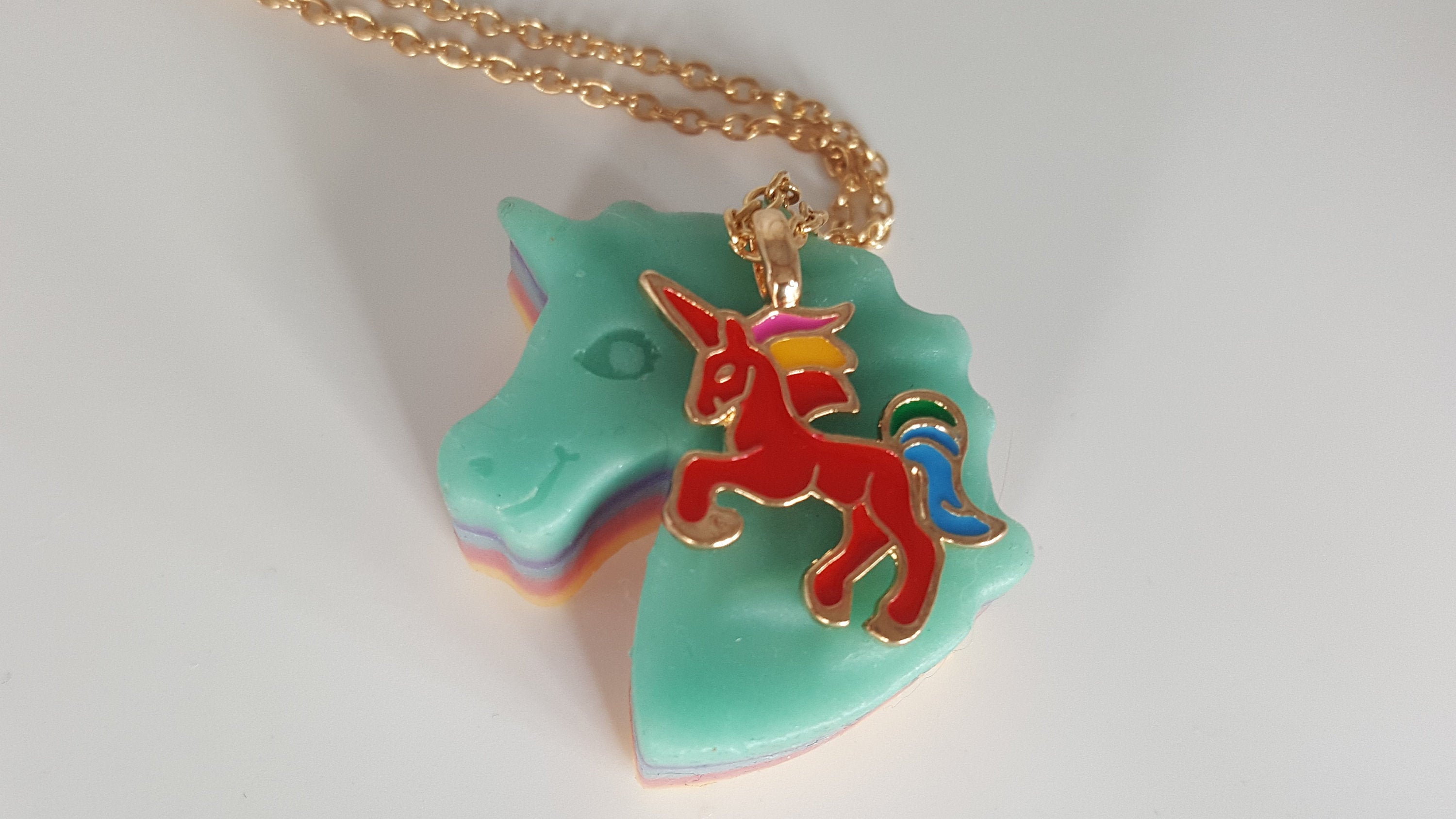 Unicorn Bath Bomb Gift for Girls - XL with Necklace & Soap