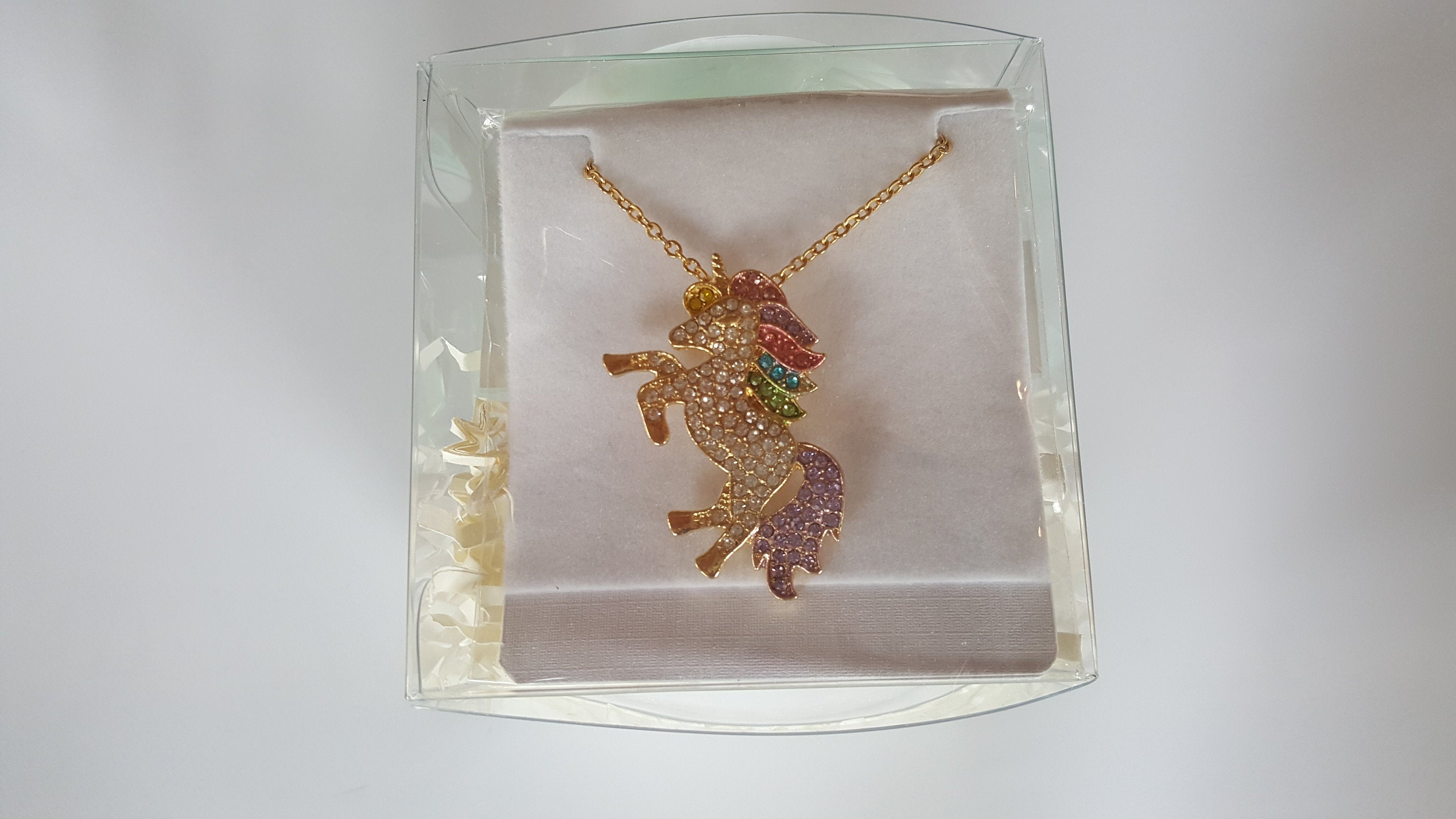 Crystal Unicorn Bath Bomb for Girls with Necklace & Ring