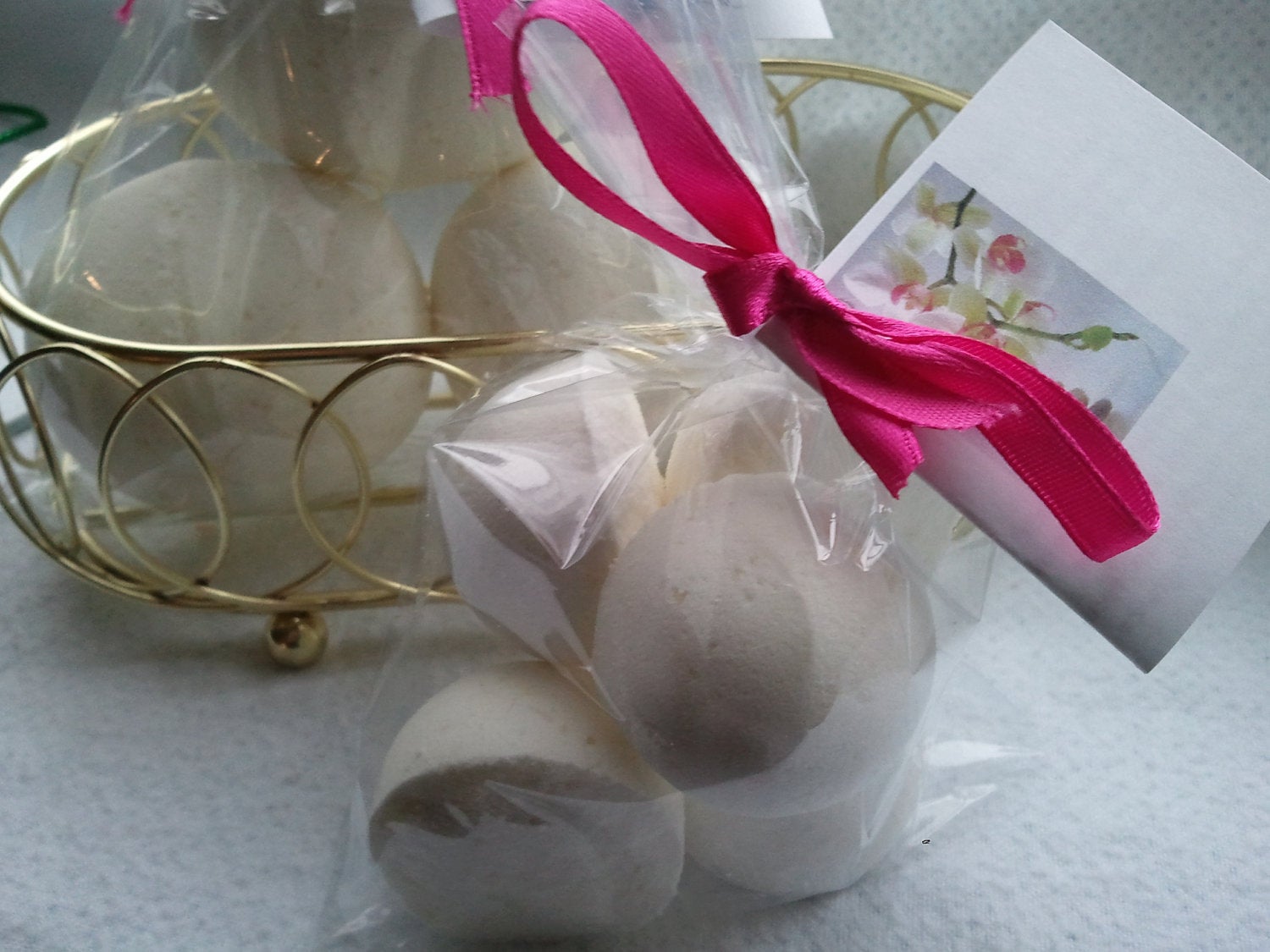 Vanilla Bath Bombs Gift Bag - 14 Pack Ultra Moisturizing
