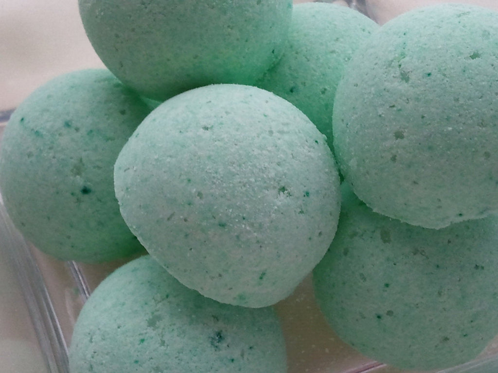 Rosemary Mint Bath Bombs Gift Bag - 14 Pack Dry Skin