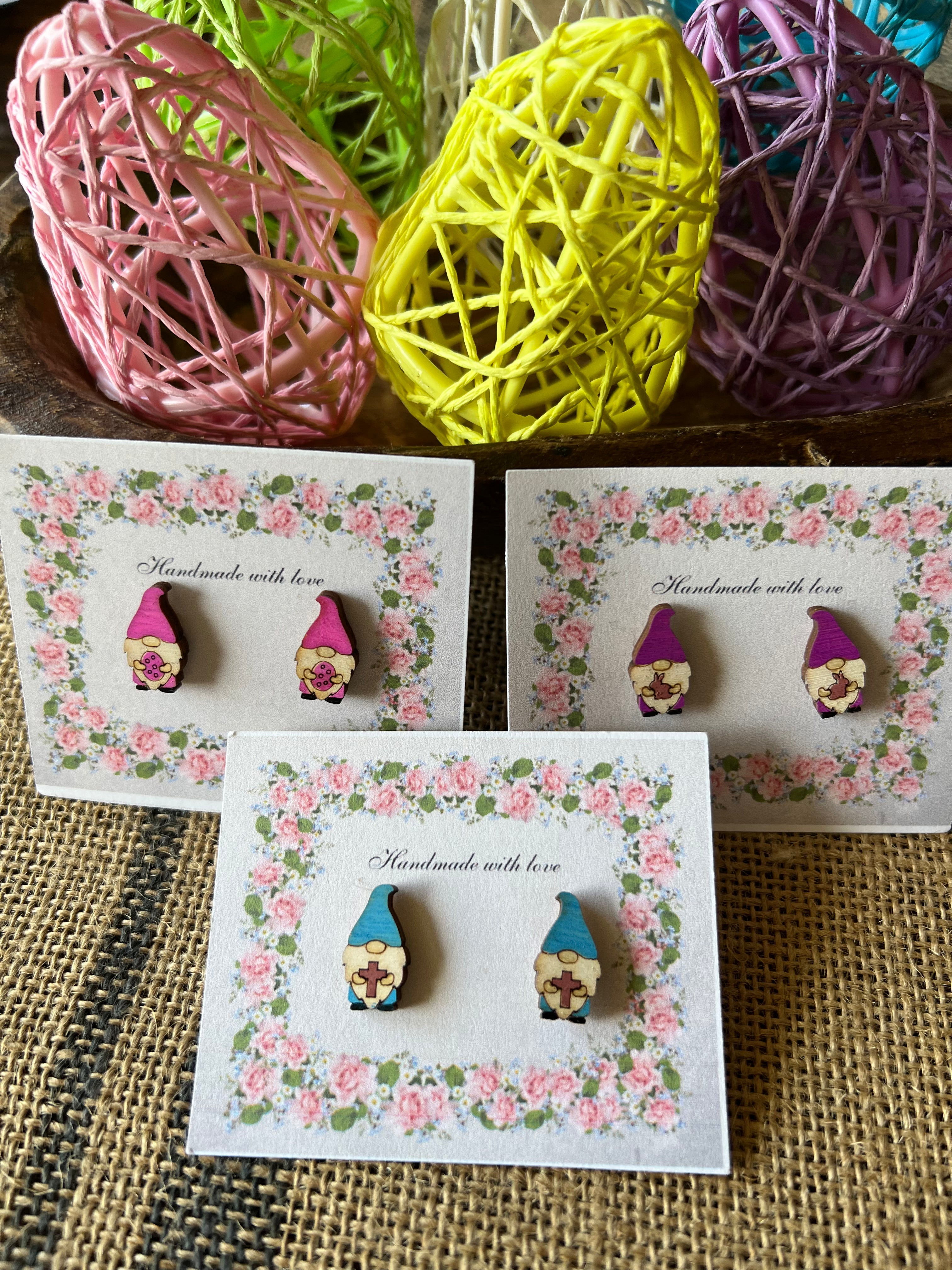 Wooden Earrings - Multiple Designs