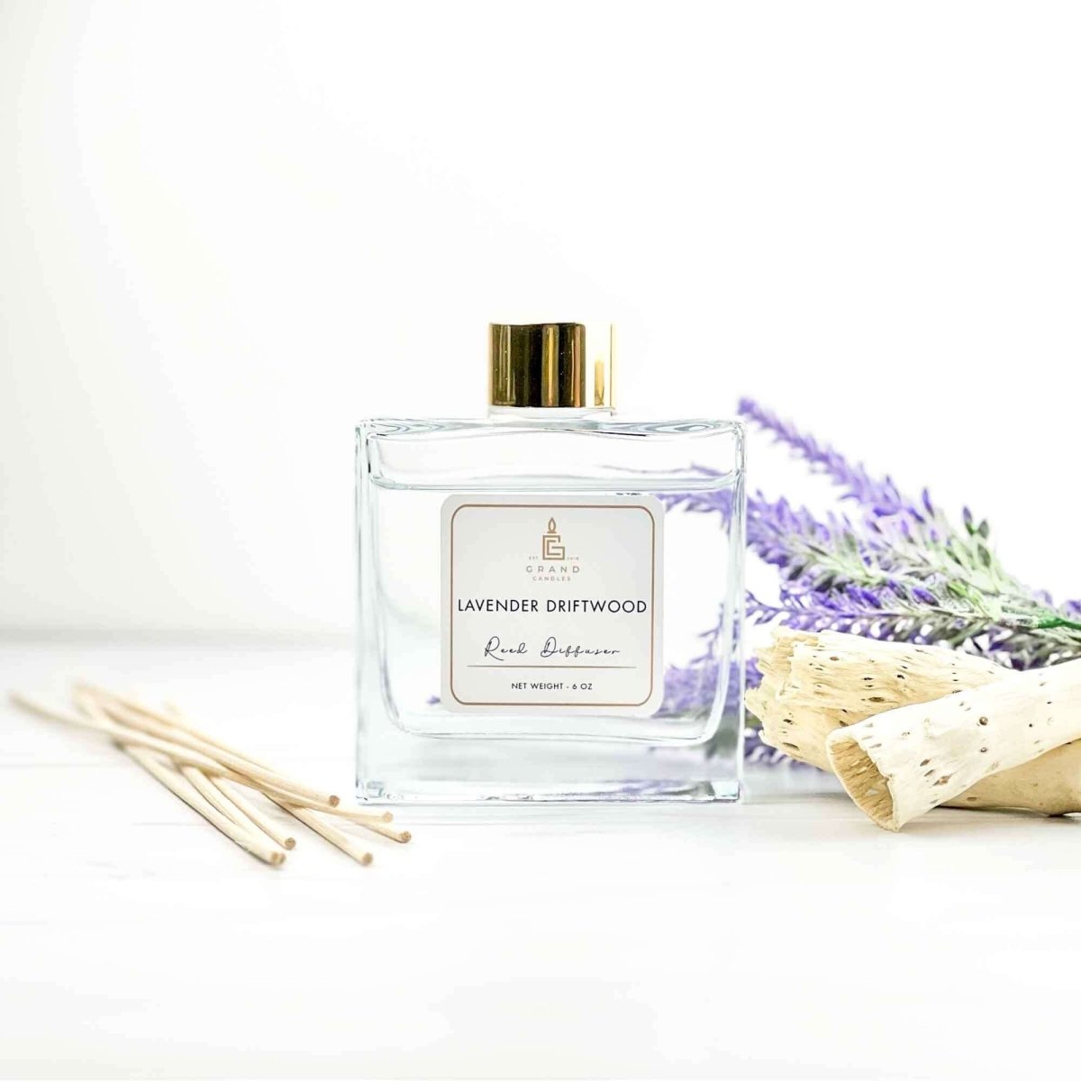 Lavender Driftwood Reed Diffuser - Luxury Home Fragrance