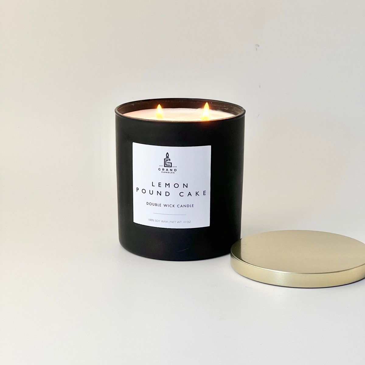 Lemon Pound Cake Candle - Luxury Scented Soy Candle