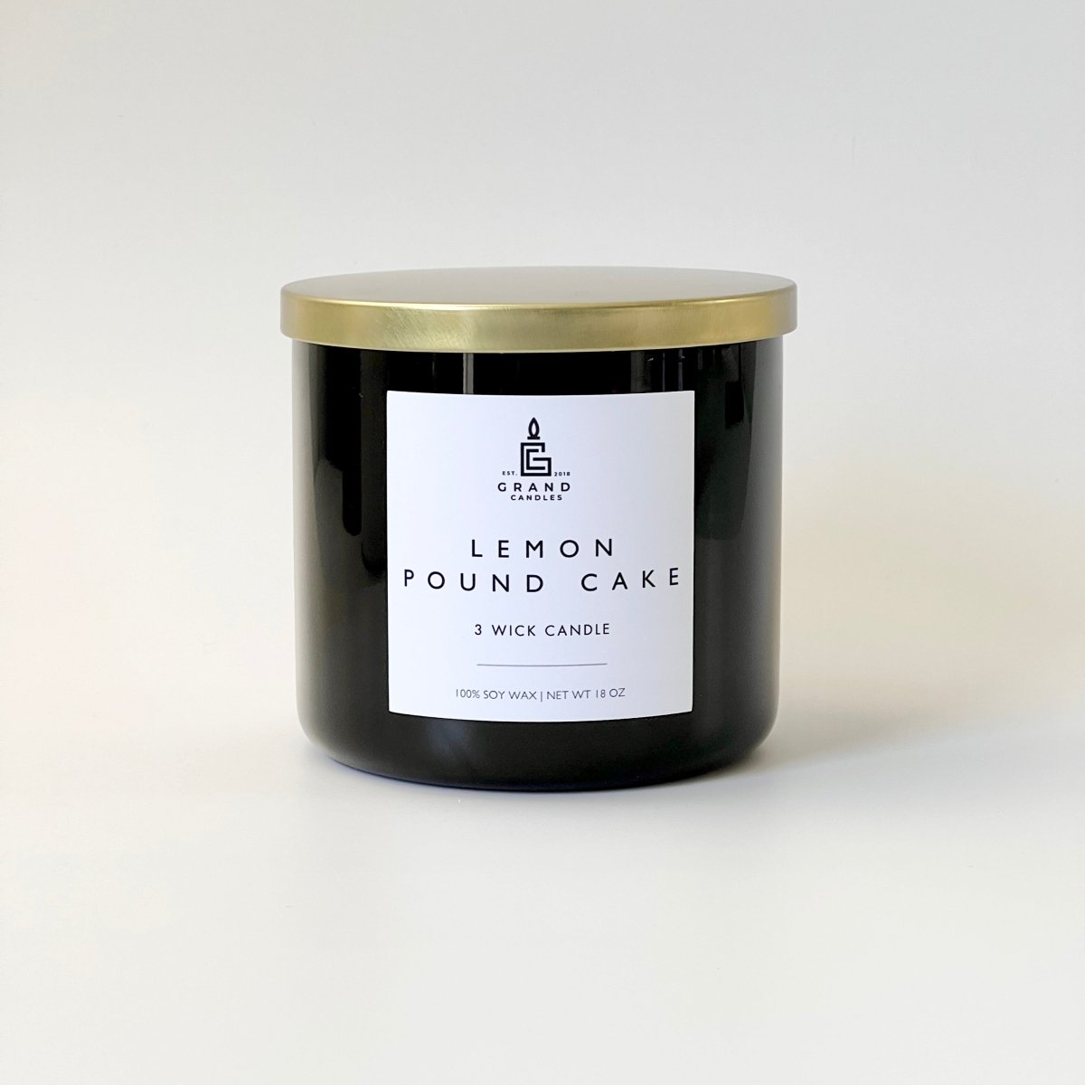 Lemon Pound Cake Candle - Luxury Scented Soy Candle
