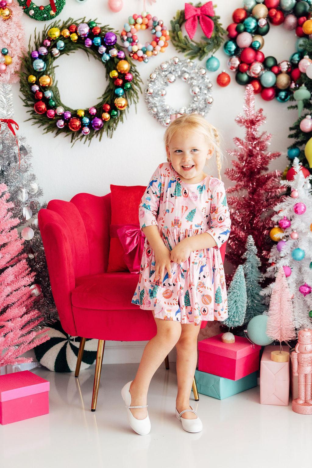 Sugarplum Fairy Twirl Dress with Pockets - Kids