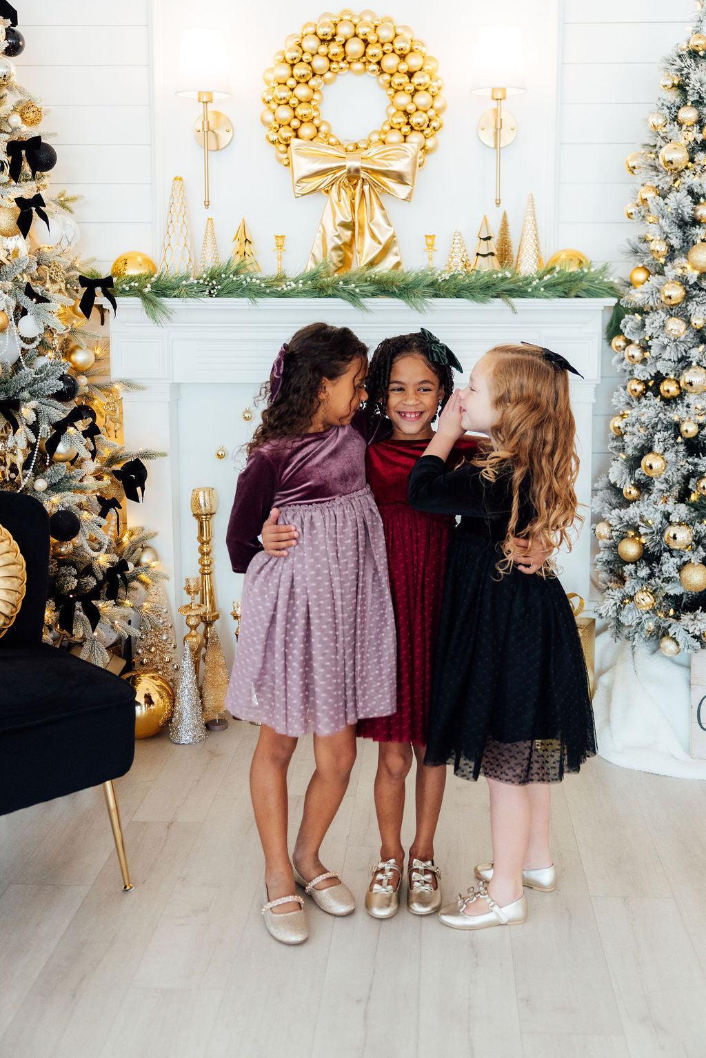 Black Velvet Tutu Dress - Kids