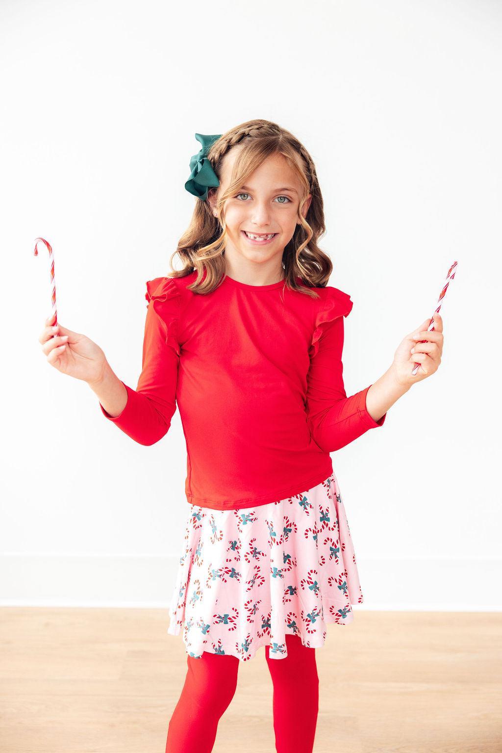 Candy Cane Cutie Twirl Skegging - Kids