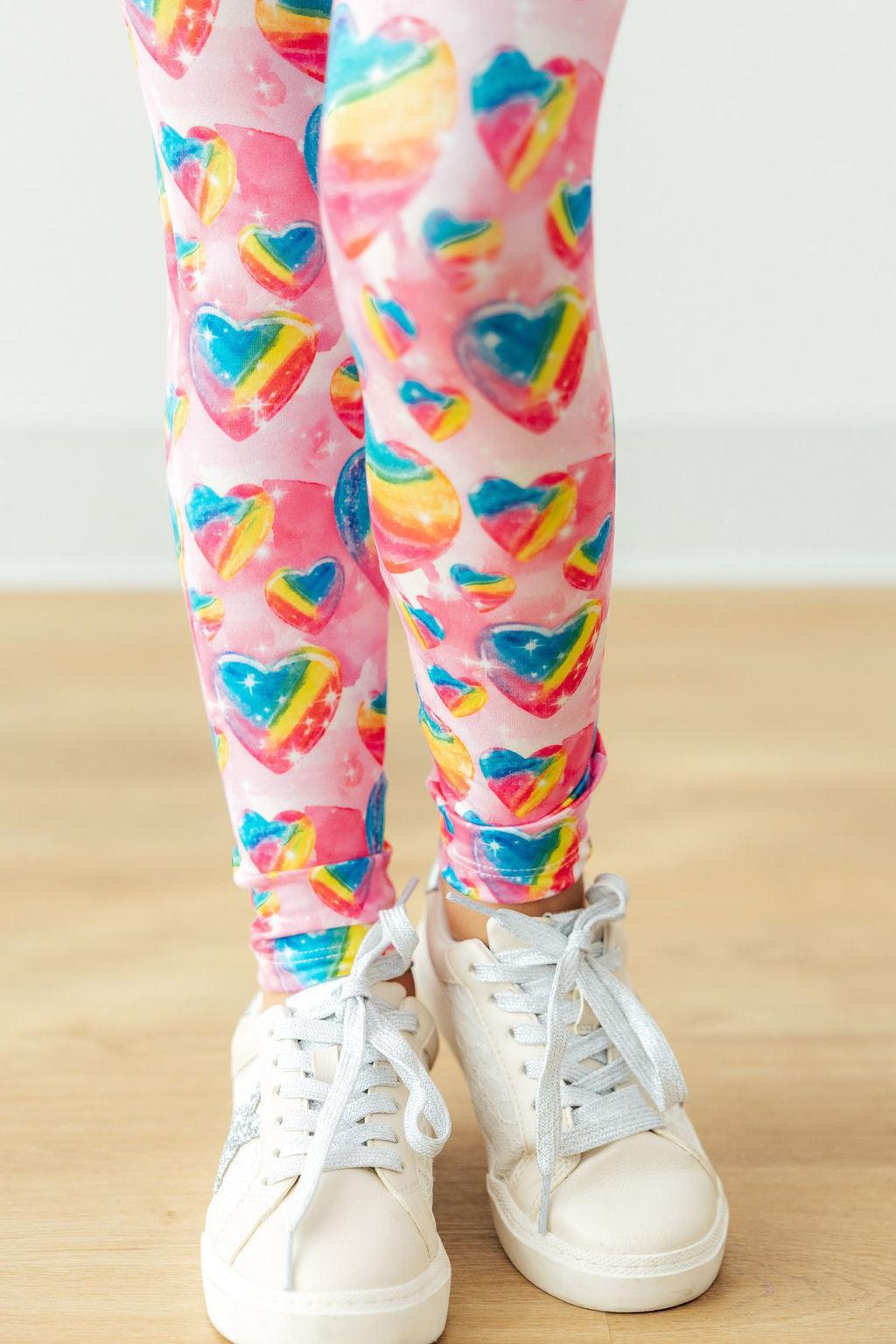Sugar & Spice Leggings - Girls High Waisted