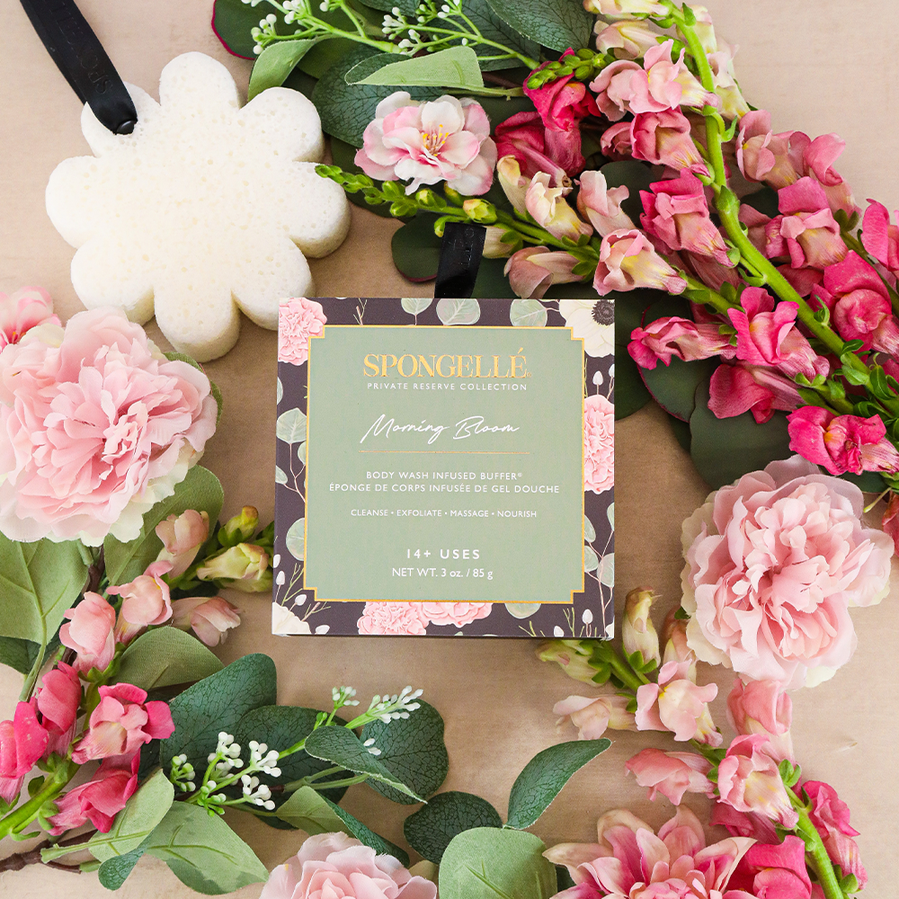 Morning Bloom Boxed Flower Body Wash Infused Buffer