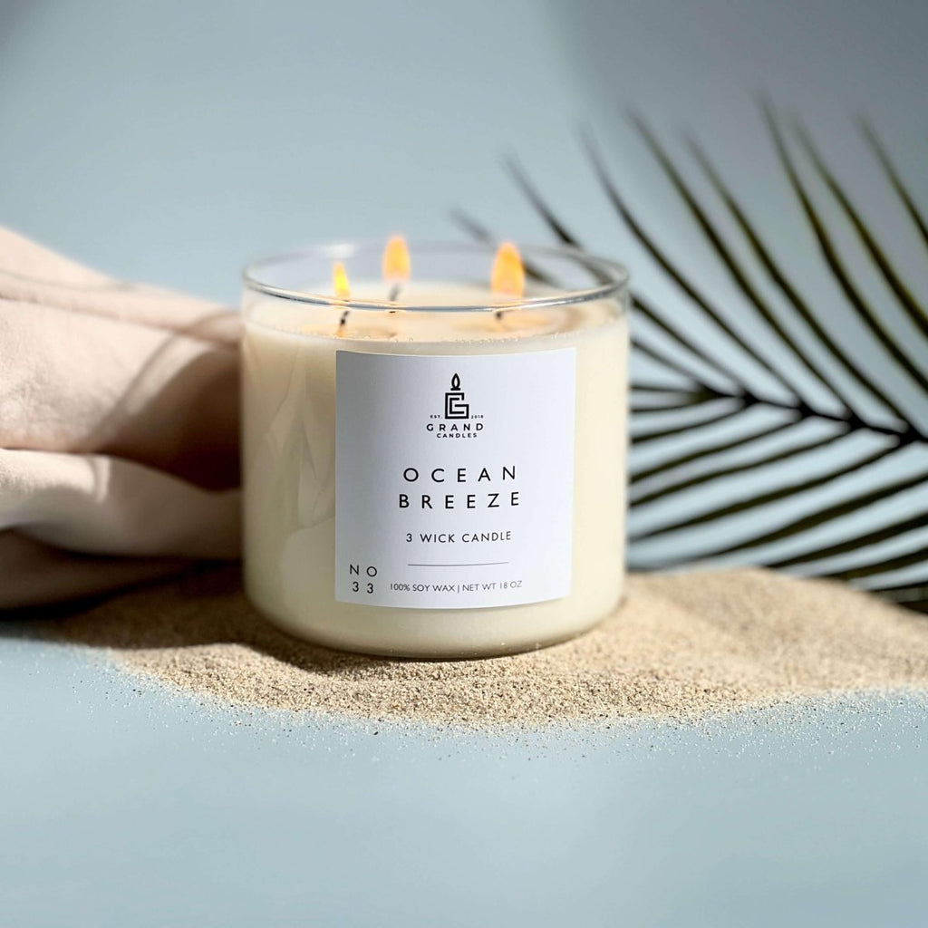 Ocean Breeze Candle - Luxury Scented Soy Candle