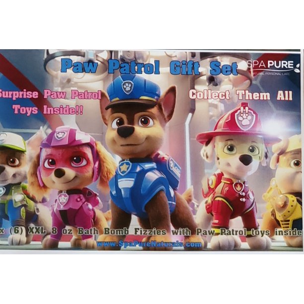 PAW Patrol Bath Bombs with Toys Inside - 12 XL Handmade Kids