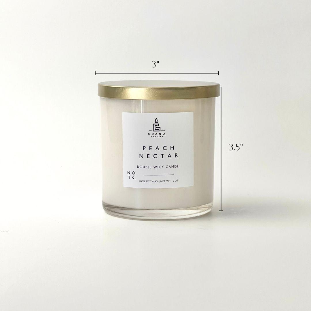 Peach Nectar Candle - Luxury Scented Soy Candle