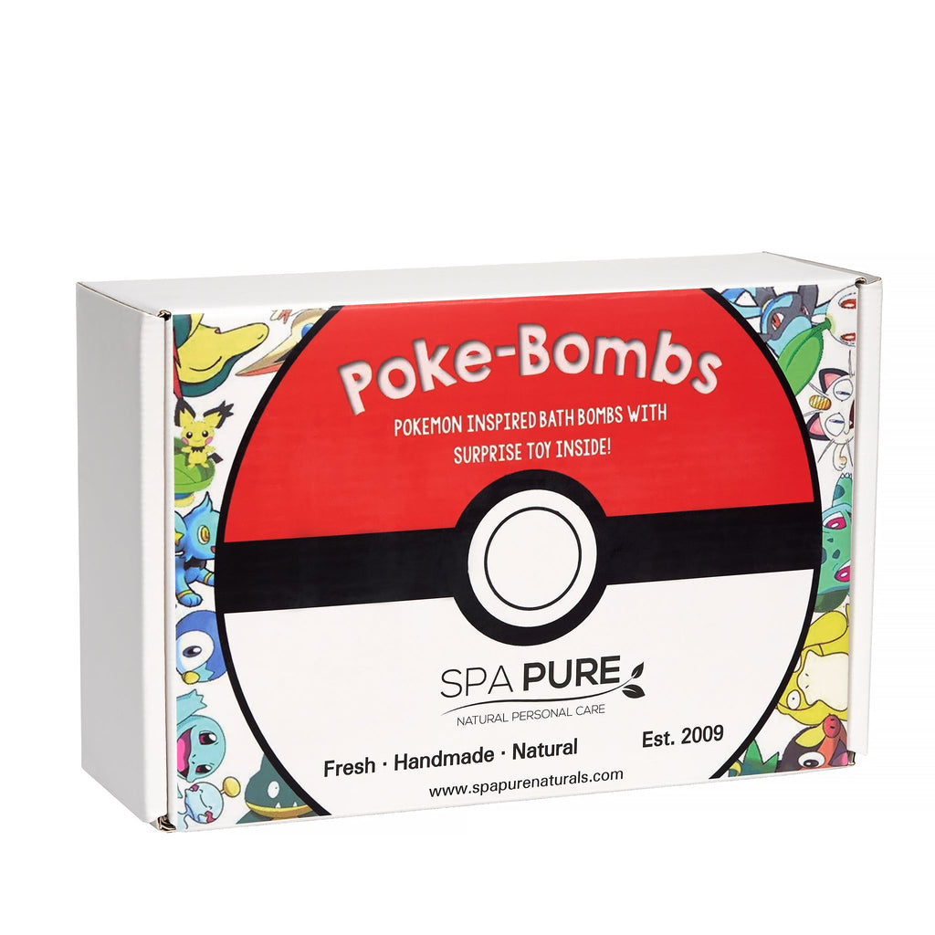 Pokemon-Inspired Kids Bath Bombs with Toys - 6 Pack
