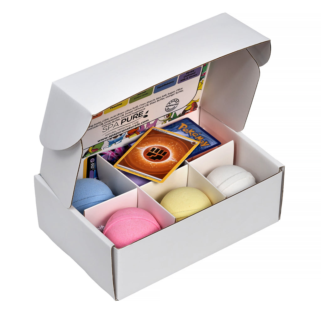 Pokemon-Inspired Kids Bath Bombs with Toys - 6 Pack